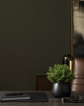 Artificial plant styled for an office and work desk