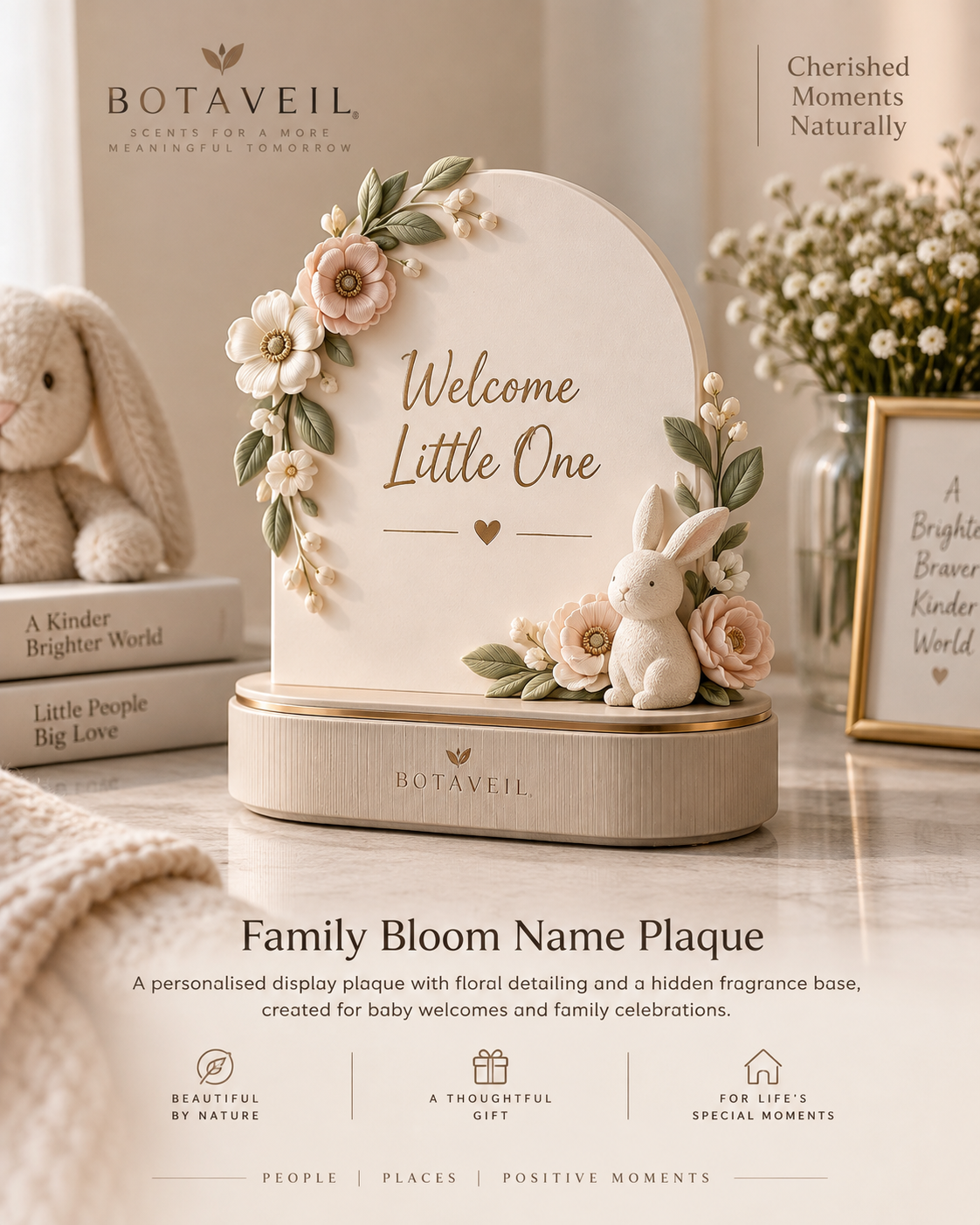 BOTAVEIL Family Bloom Name Plaque