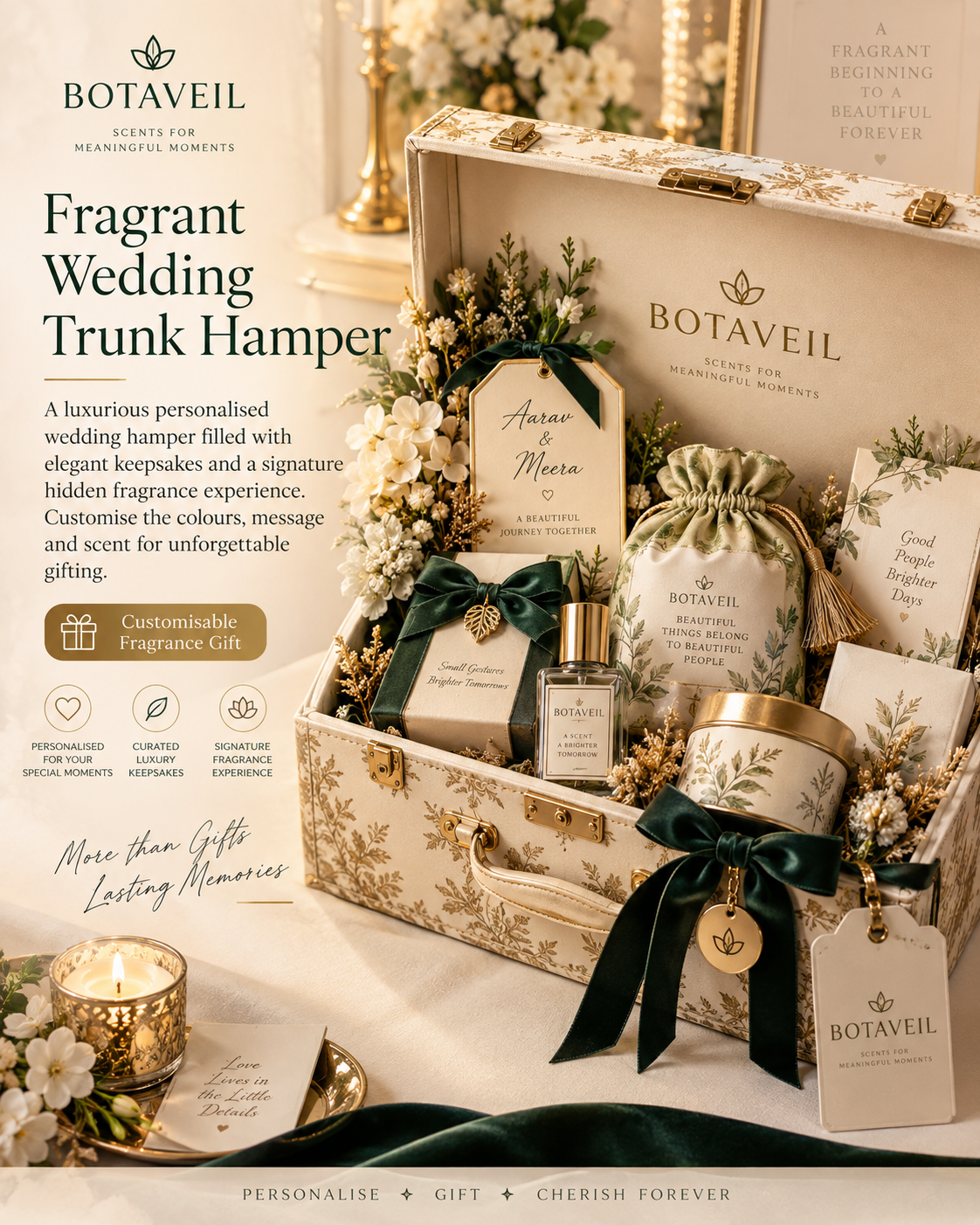 BOTAVEIL Fragrant Wedding Trunk Hamper