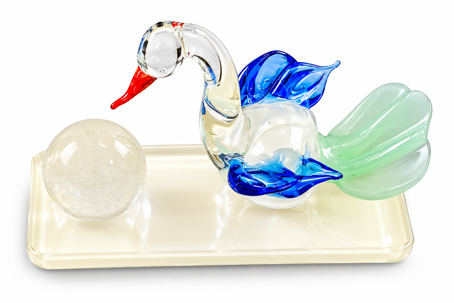 Botaveil Crystal Swan Tealight Holder