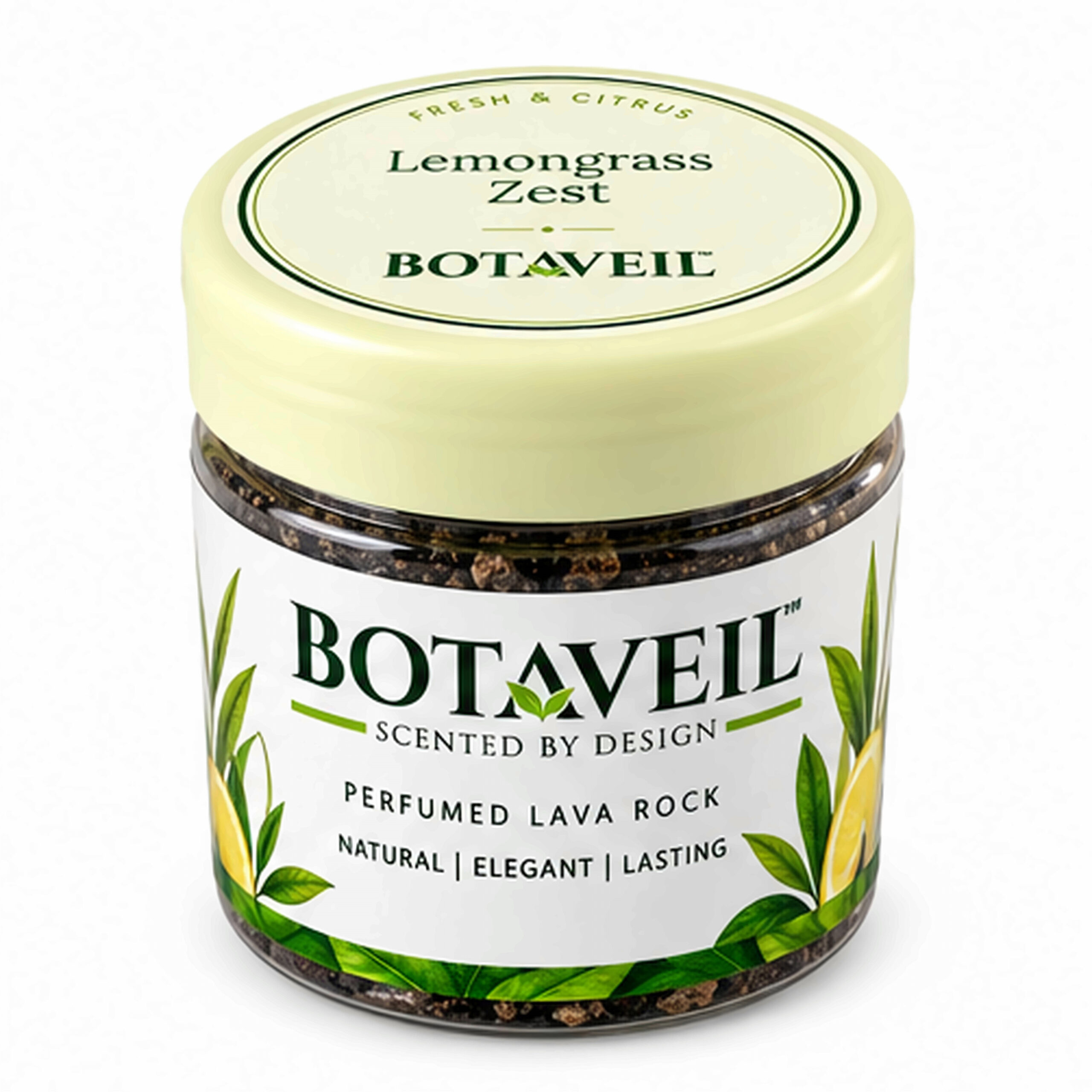 BOTAVEIL Scented Lava Stones – Lemongrass Zest Fragrance for Home, Office & Living Room Décor