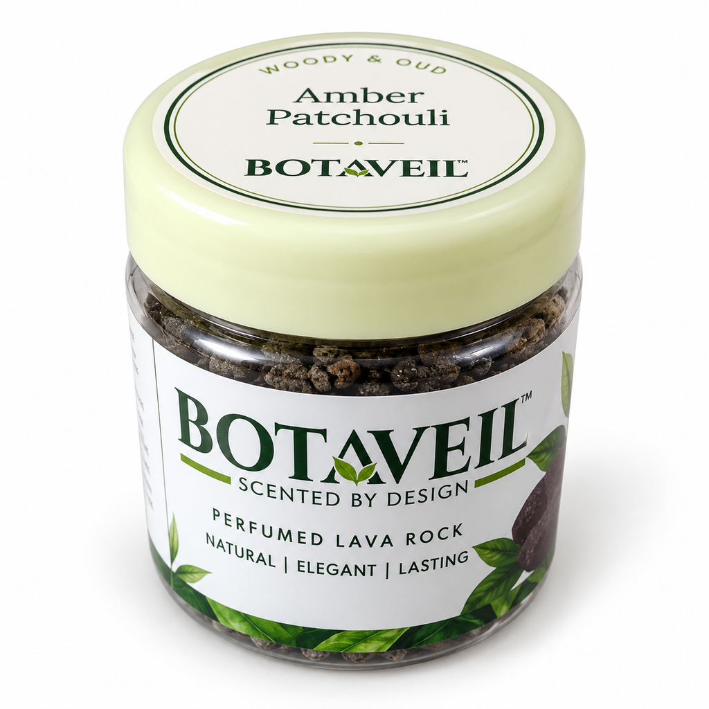 BOTAVEIL Scented Lava Stones – Amber Patchouli Fragrance for Home, Office & Living Room Décor