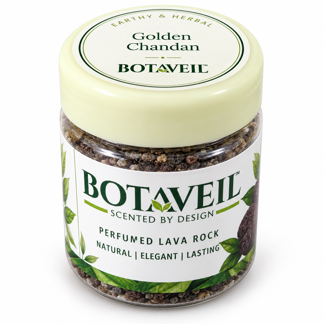 BOTAVEIL Scented Lava Stones – Golden Chandan Fragrance for Home, Office & Living Room Décor