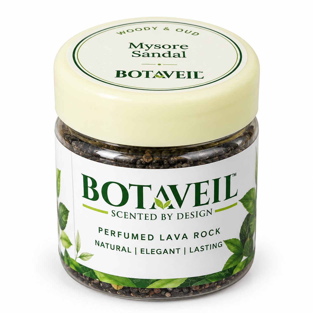 BOTAVEIL Scented Lava Stones – Mysore Sandal Fragrance for Home, Office & Living Room Décor