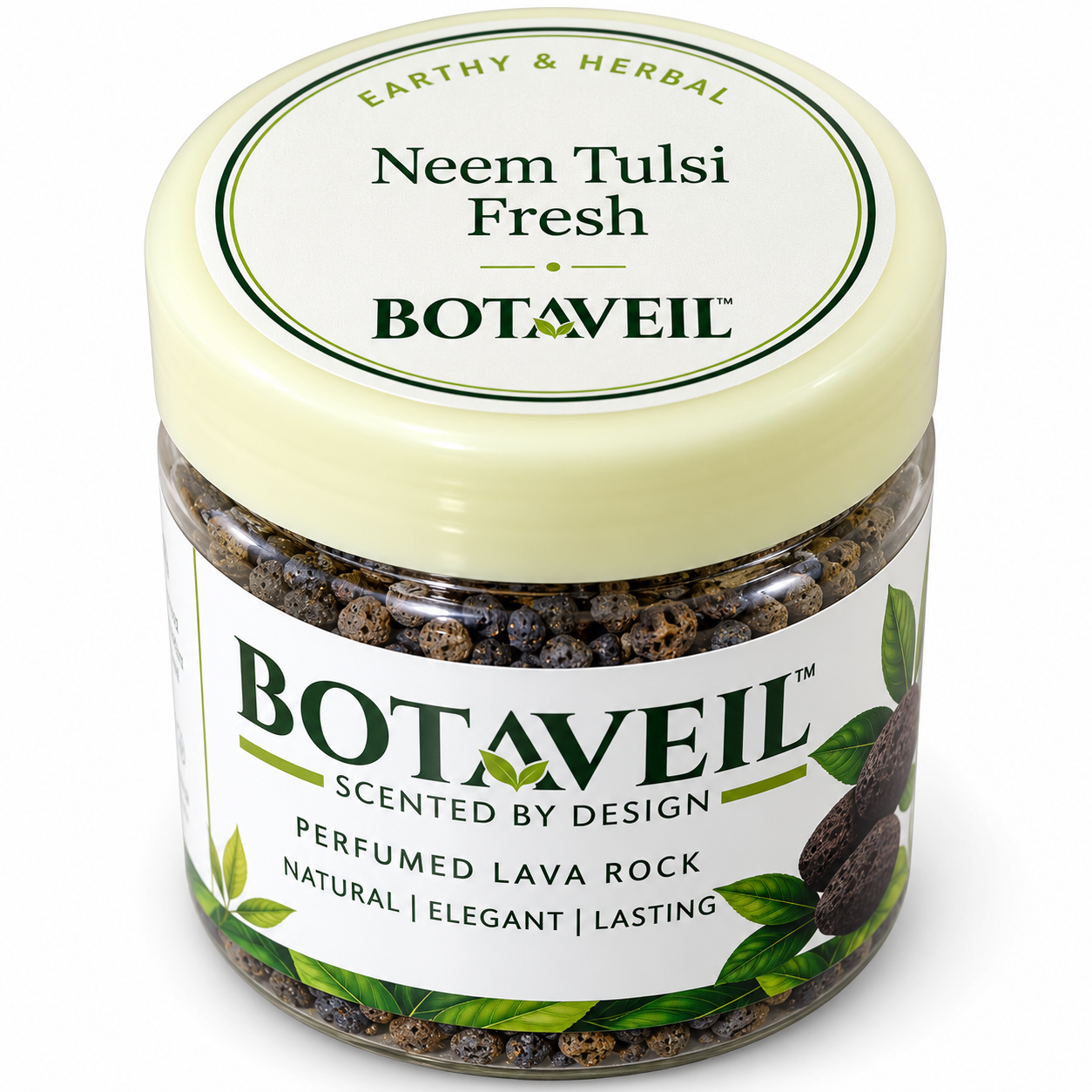 BOTAVEIL Scented Lava Stones – Neem Tulsi Fresh Fragrance for Home, Office & Living Room Décor