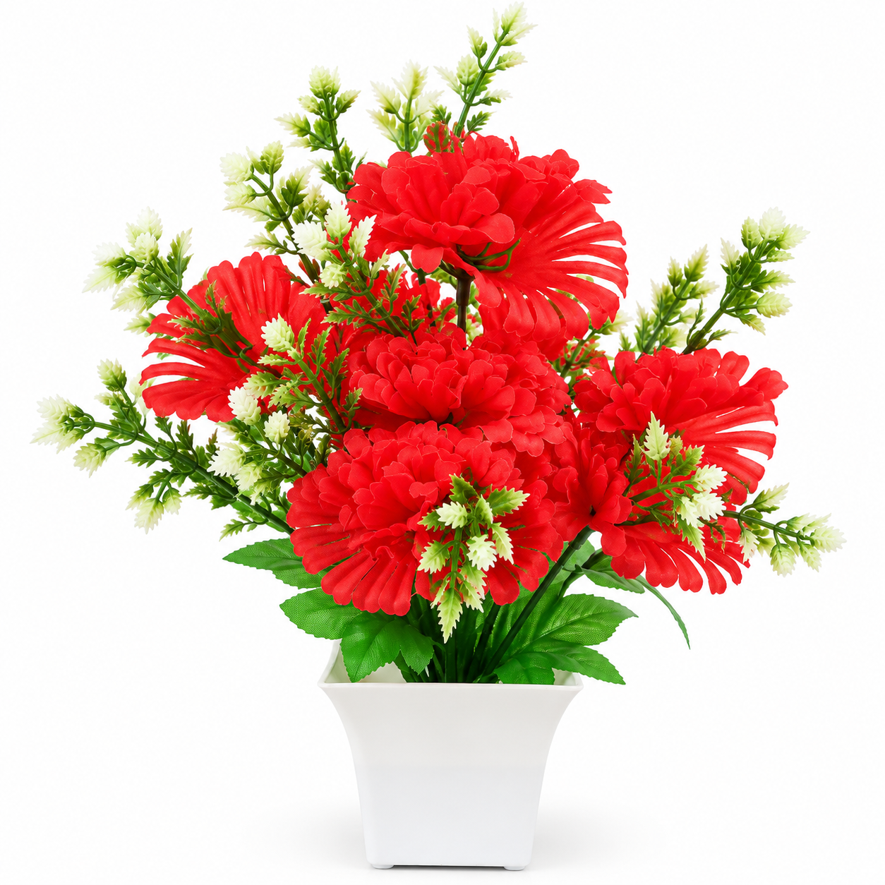 Botaveil Red Fan Petal Daisy Bunch